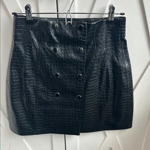 Zara crib Black Mini Skirt size m